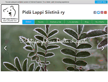 Tablet Screenshot of pidalappisiistina.fi